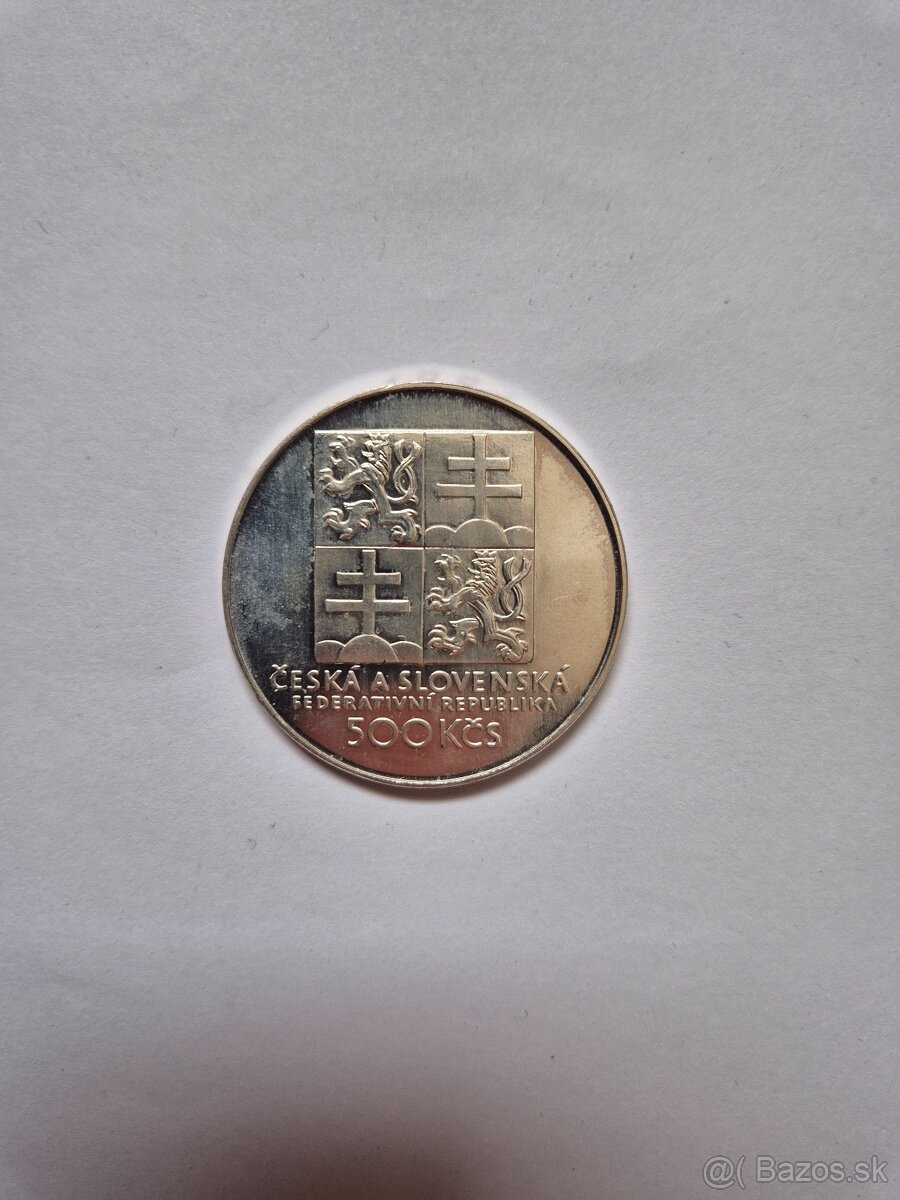 Strieborná minca- československý tenis - 2