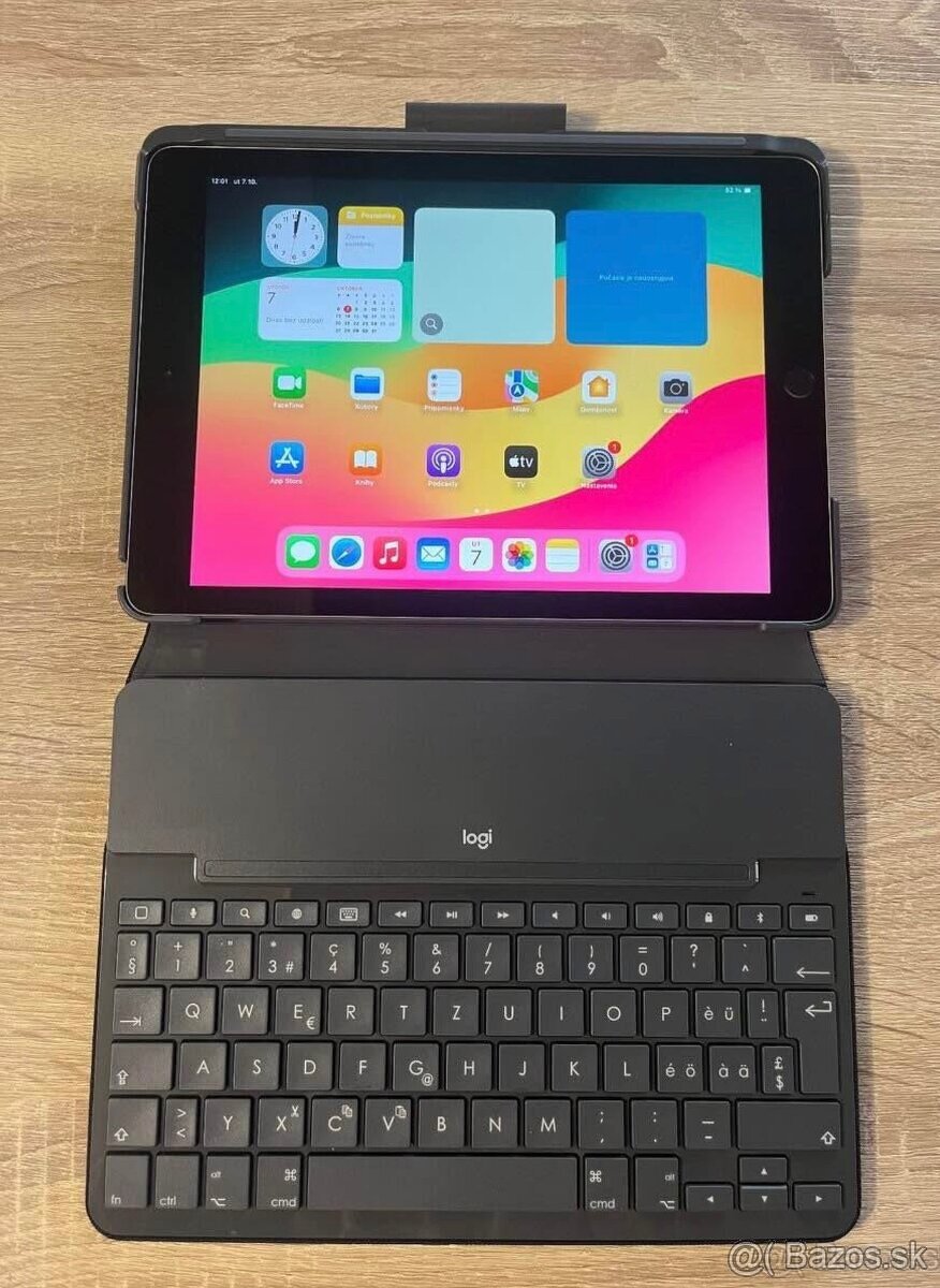 9,7” tablet iPad 6 generácie / 128GB TOP stav+klavesnica - 2