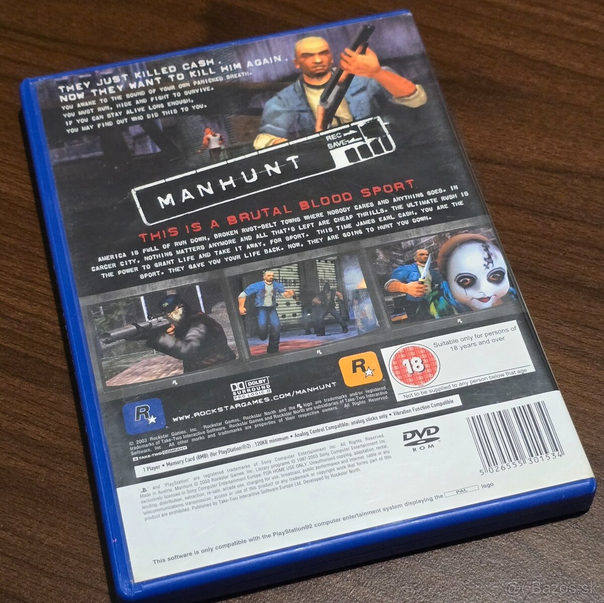 Manhunt - playstation 2 / PS2 - 2