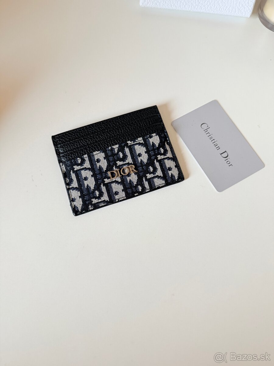 DIOR card holder čierny - 2