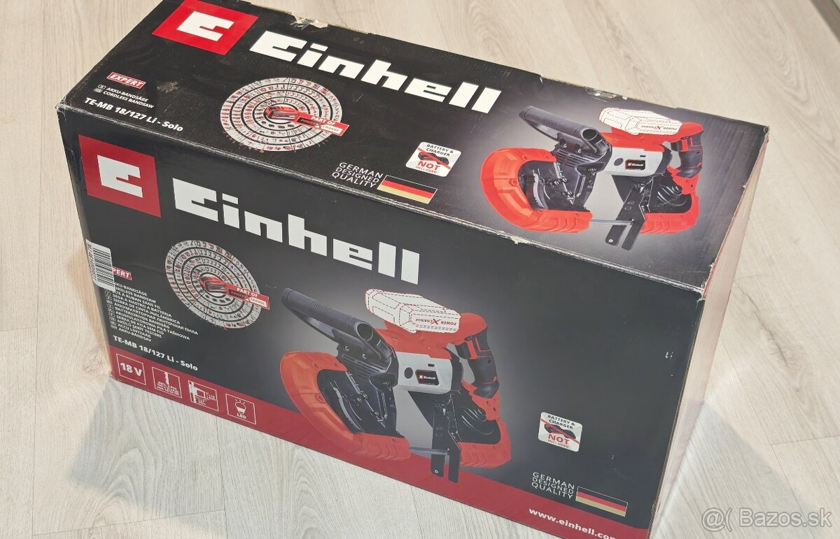 Ručná aku pásová píla Einhell TE-MB 18/127 - 2