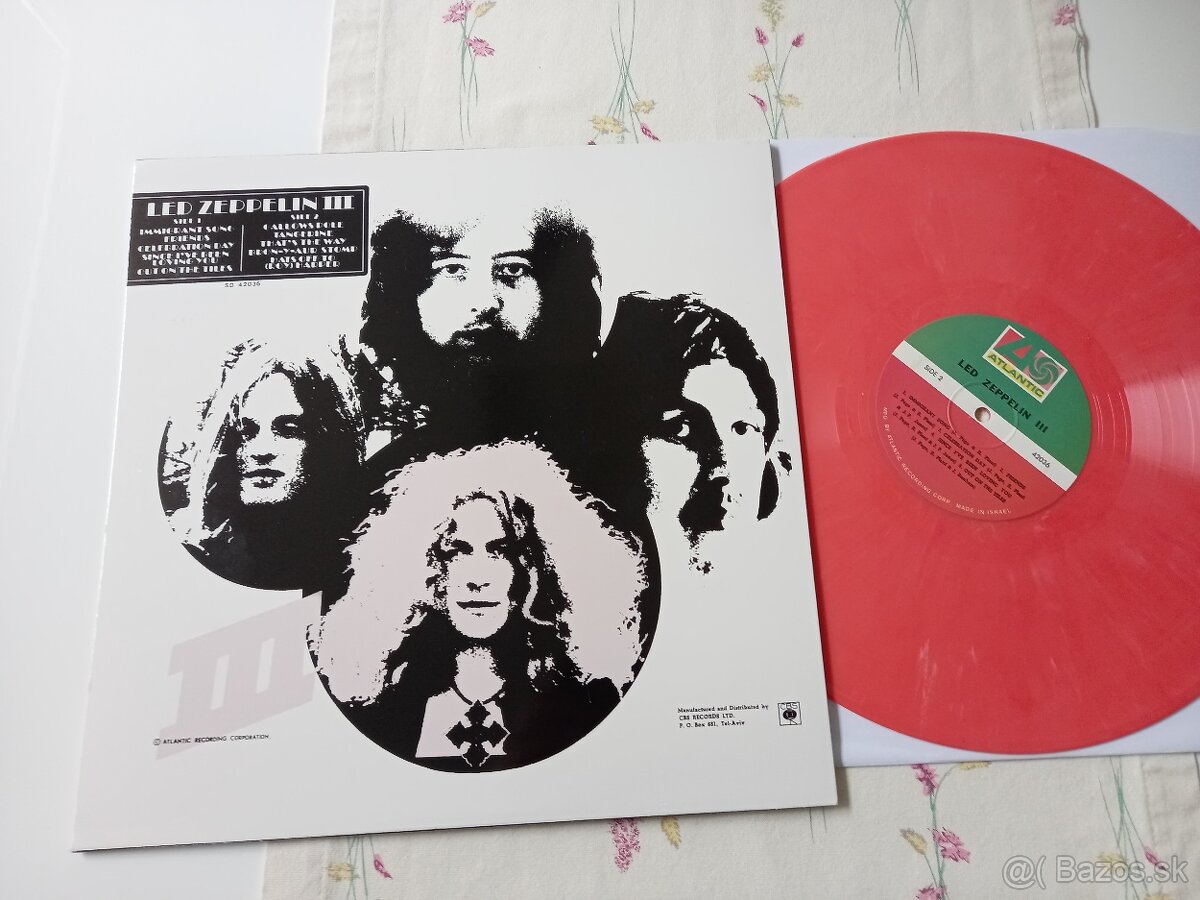 LED ZEPPELIN “III” / Atlantic/ oranzovy vinyl,sucasne vydani - 2