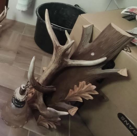 Predám luster a lampu z parožia - 2