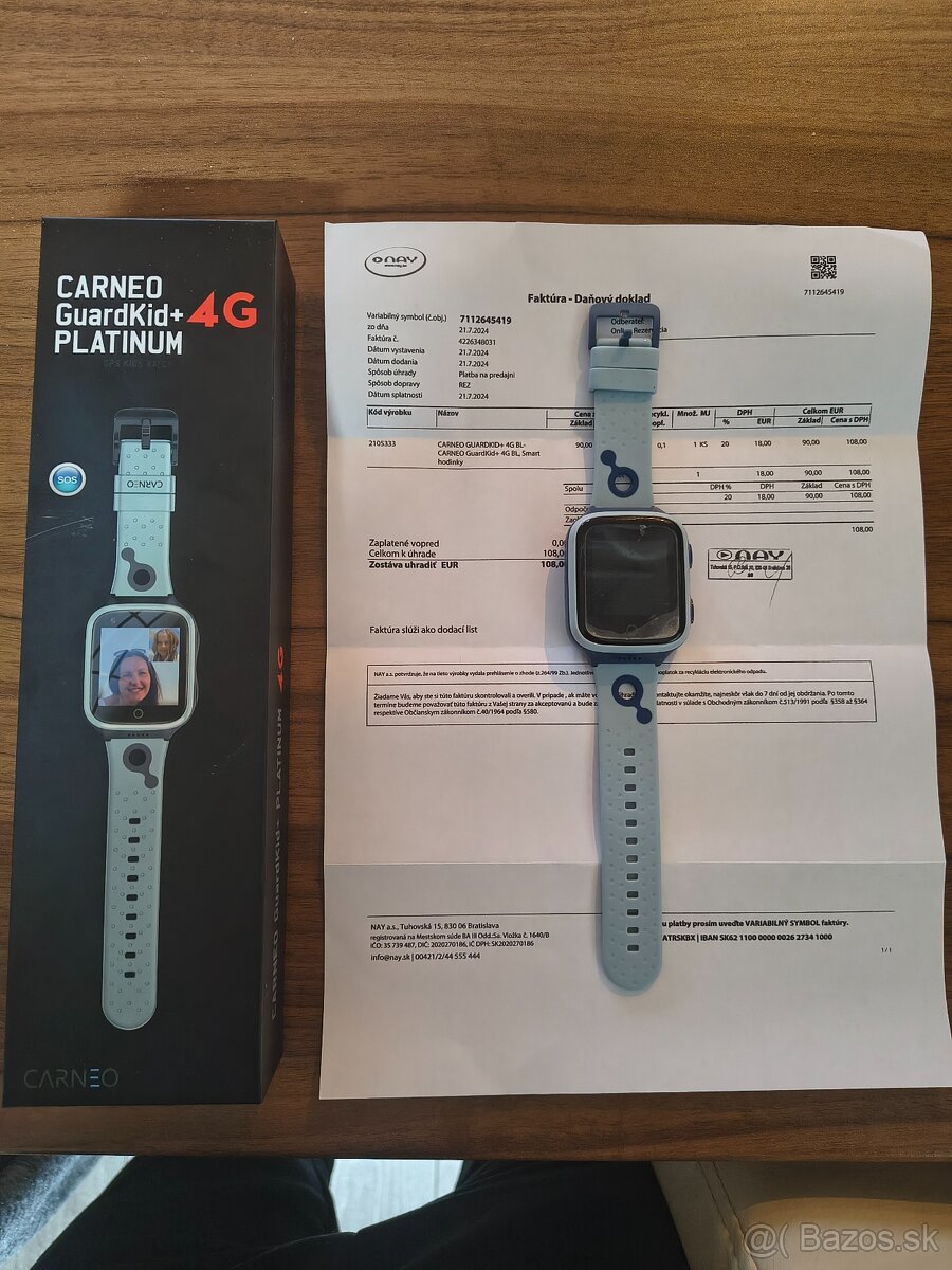 Carneo platinum detské hodinky - 2