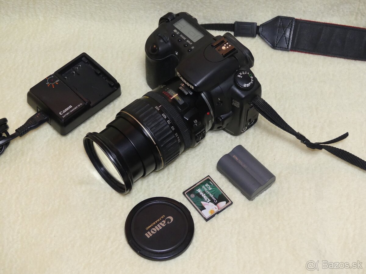 Canon EOS 20D + objektív Canon EF 28–135 mm IS USM, CF karta - 2