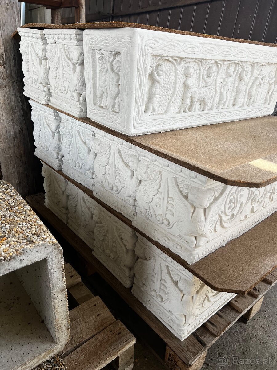 Betónové kvetináče - 2