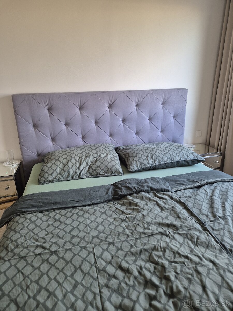 Manželská čalúnená posteľ 180x200 s úložným priestorom - 2