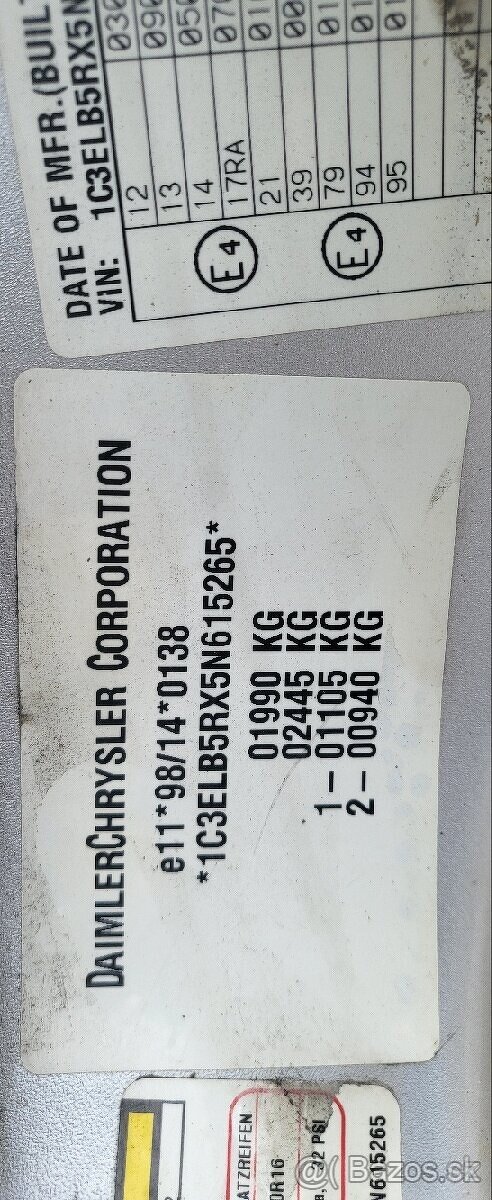 Chrysler Sebring cabrio 2.7 V6 149kw automat - 2