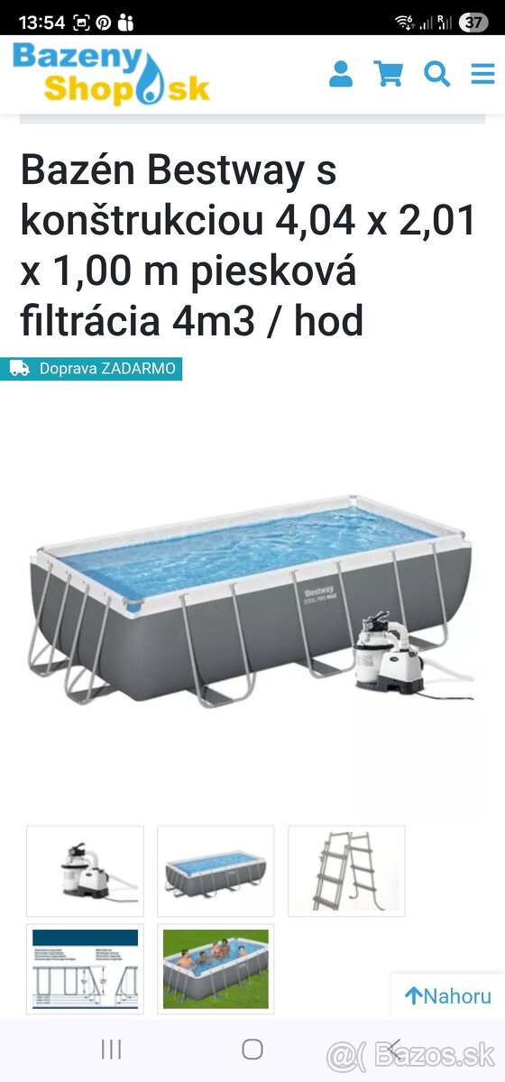 Bazén Bestway 4x2x1m - 2