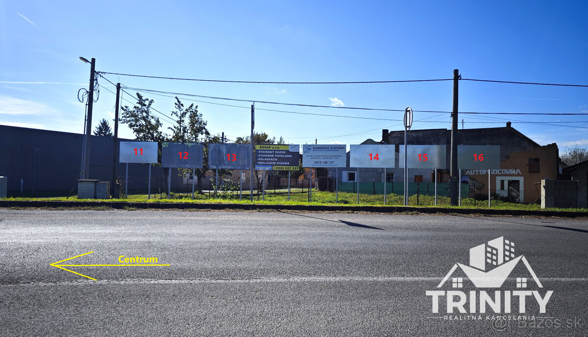 Na prenájom reklamné plochy, Billboardy, pútače Šurany - 2