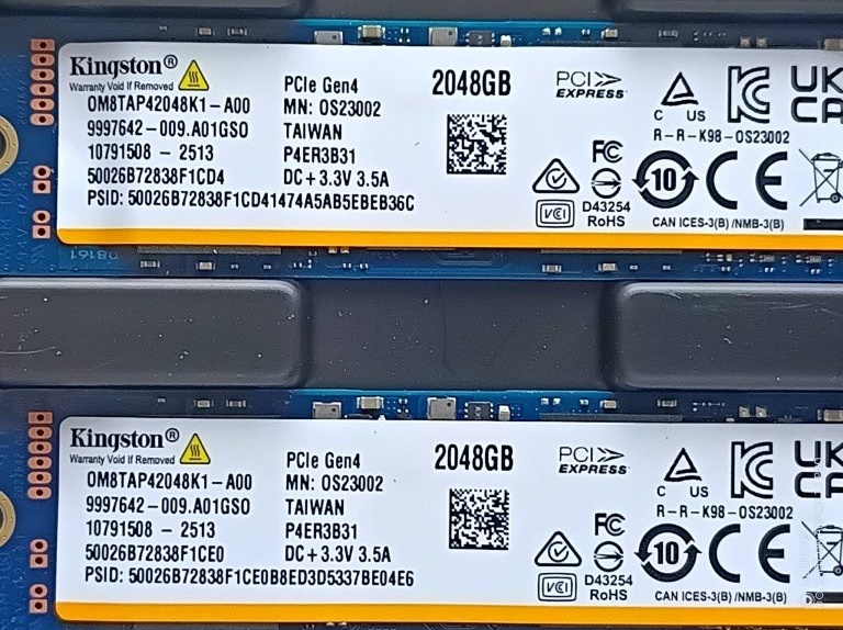 Kingston 2TB, 1TB, 512GB - rýchlosť 7 000 MB/s - 2
