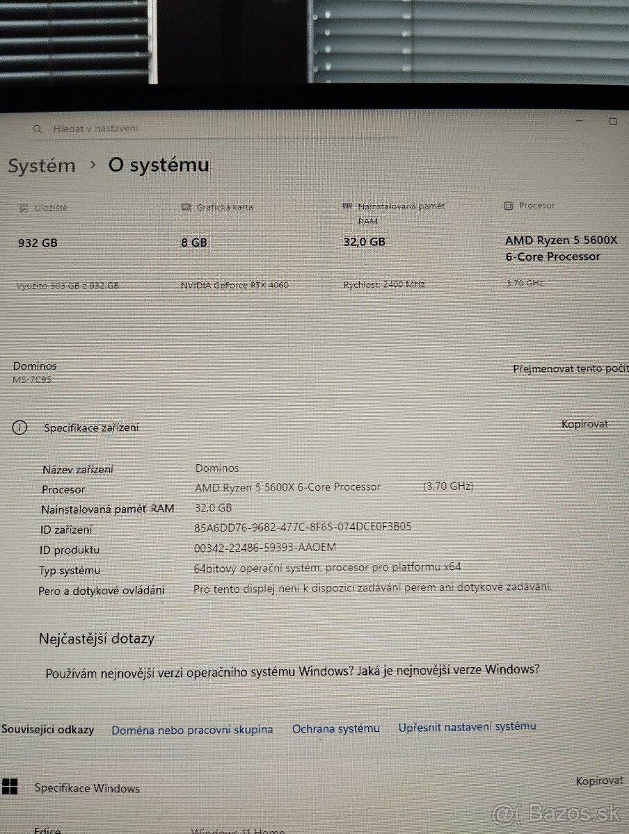 Predám kompletnú zostavu PC Lynx AMD Ryzen 5600 - 2