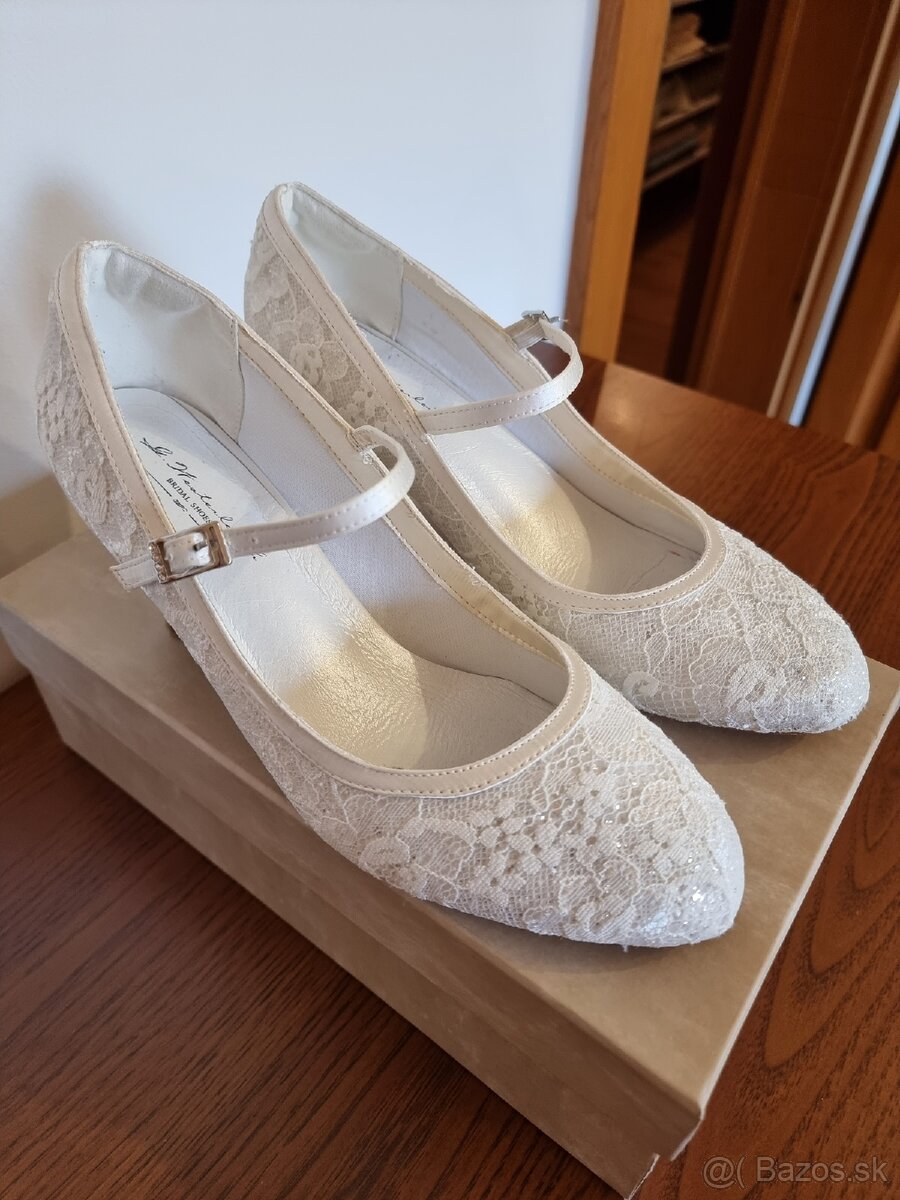 Svadobné topánky Megan, G.Westerleigh, veľkosť 40 - 2