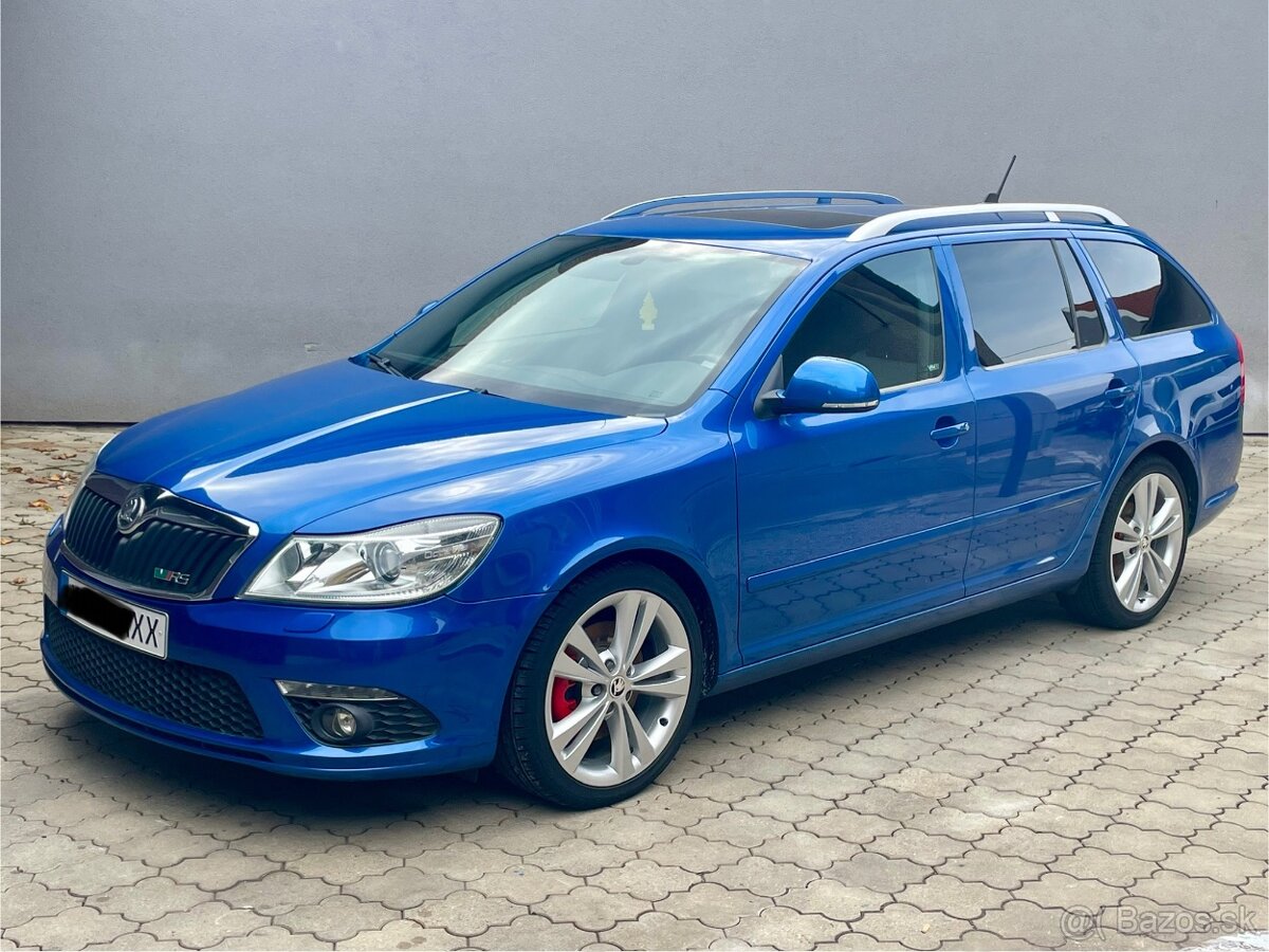ŠKODA OCTAVIA 2 RS DSG 2,0 tdi 125 kw Race Blue WEBASTO - 2