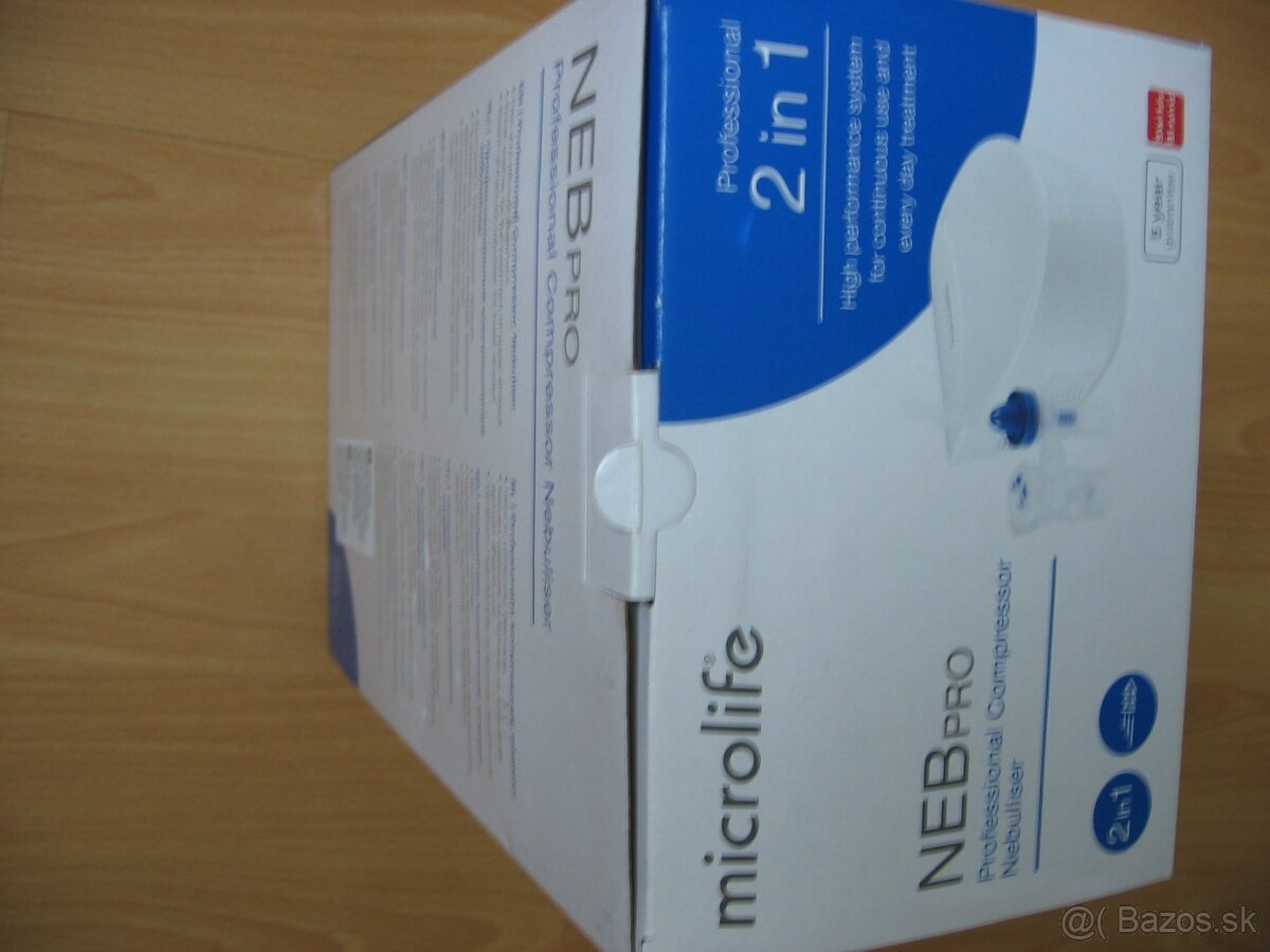 Microlife kompresorový inhalátor NEBPro 2v1 párkrát použitý - 2