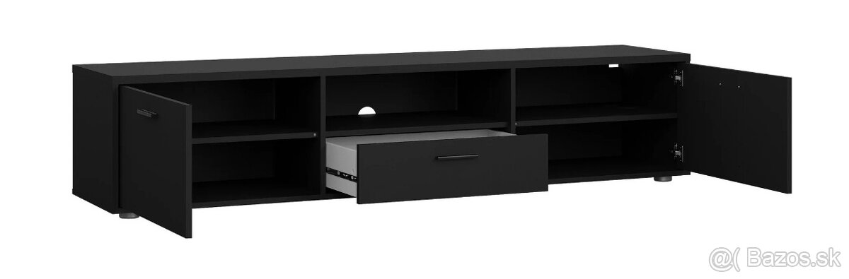 TV stolík komoda čierna - 2