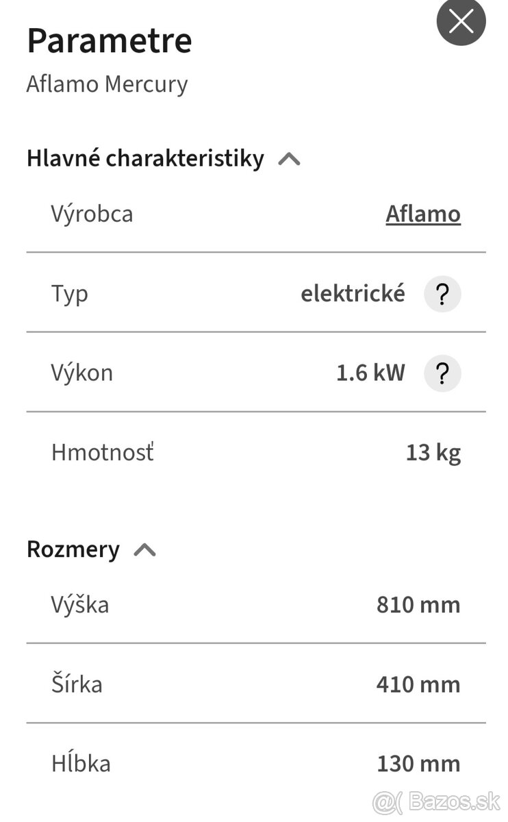 Elektrický krb Aflamo MERCURY - 2