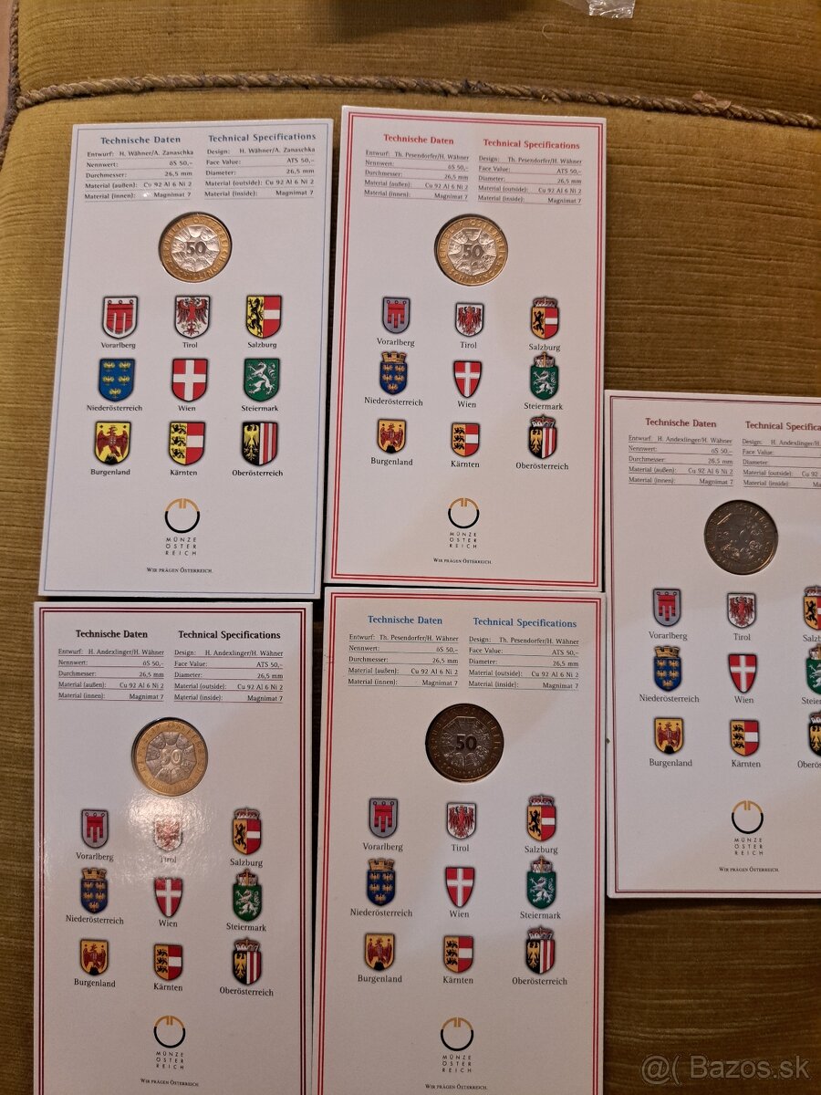 Predam Rakuske mince - 2