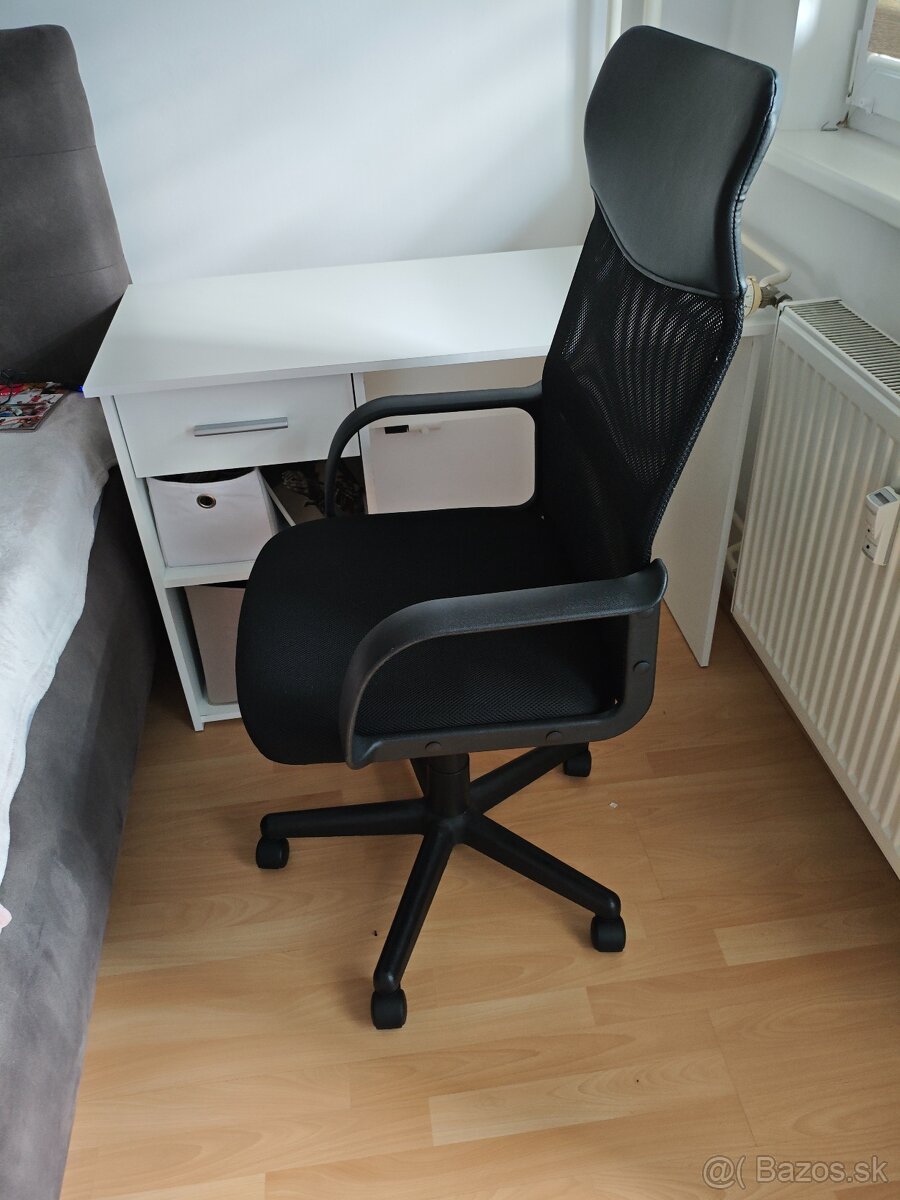 Písací stôl Student based biely + stolička - 2