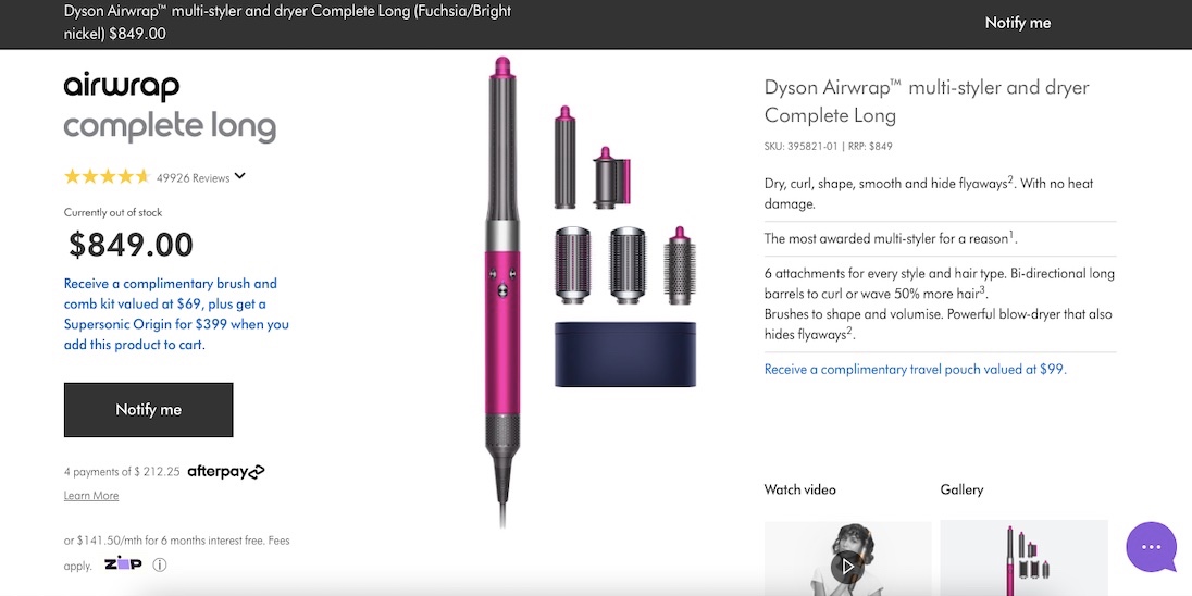DYSON AIRWRAP COMPLETE LONG FUCHSIA - 2