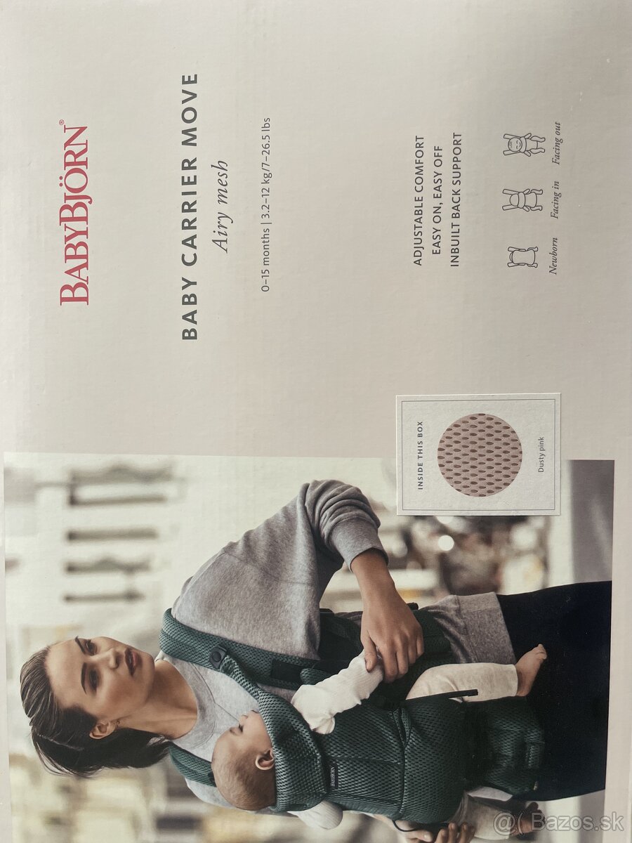 BabyBjörn airy mesh dusty pink - 2