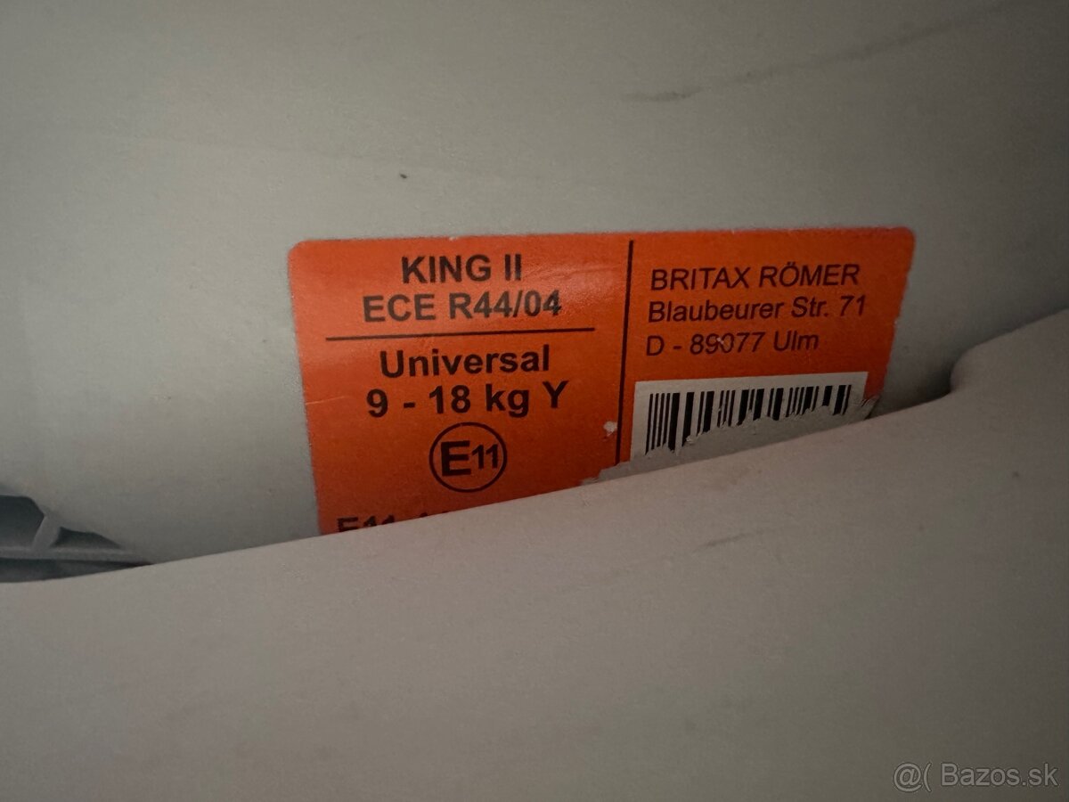 Detska sedacka Britax Romer King II - 2