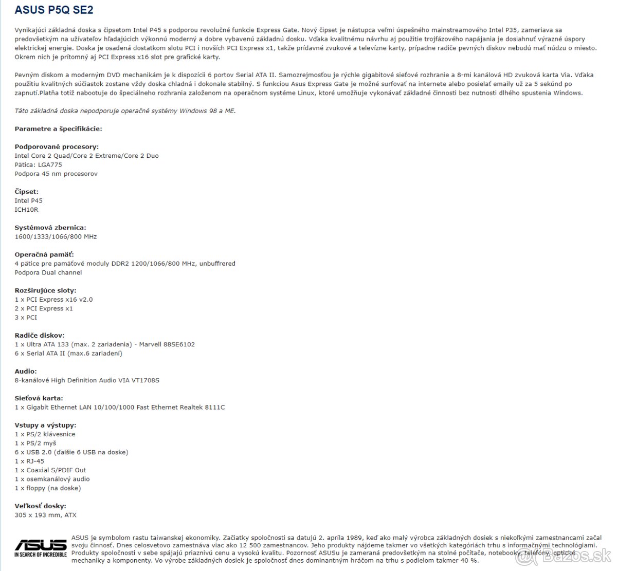 ASUS P5Q SE2 - 2