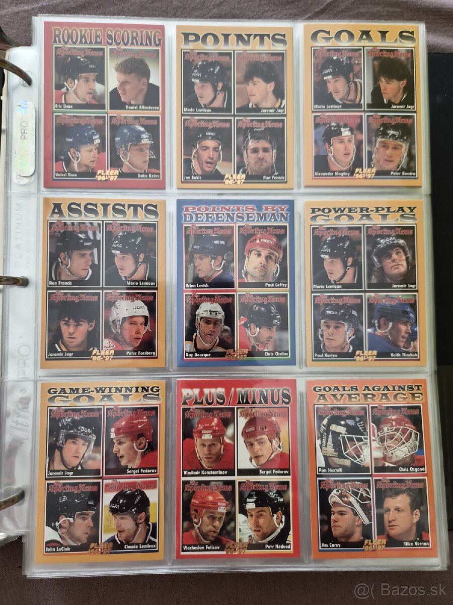 Hokejové kartičky - Fleer (1996) - 2