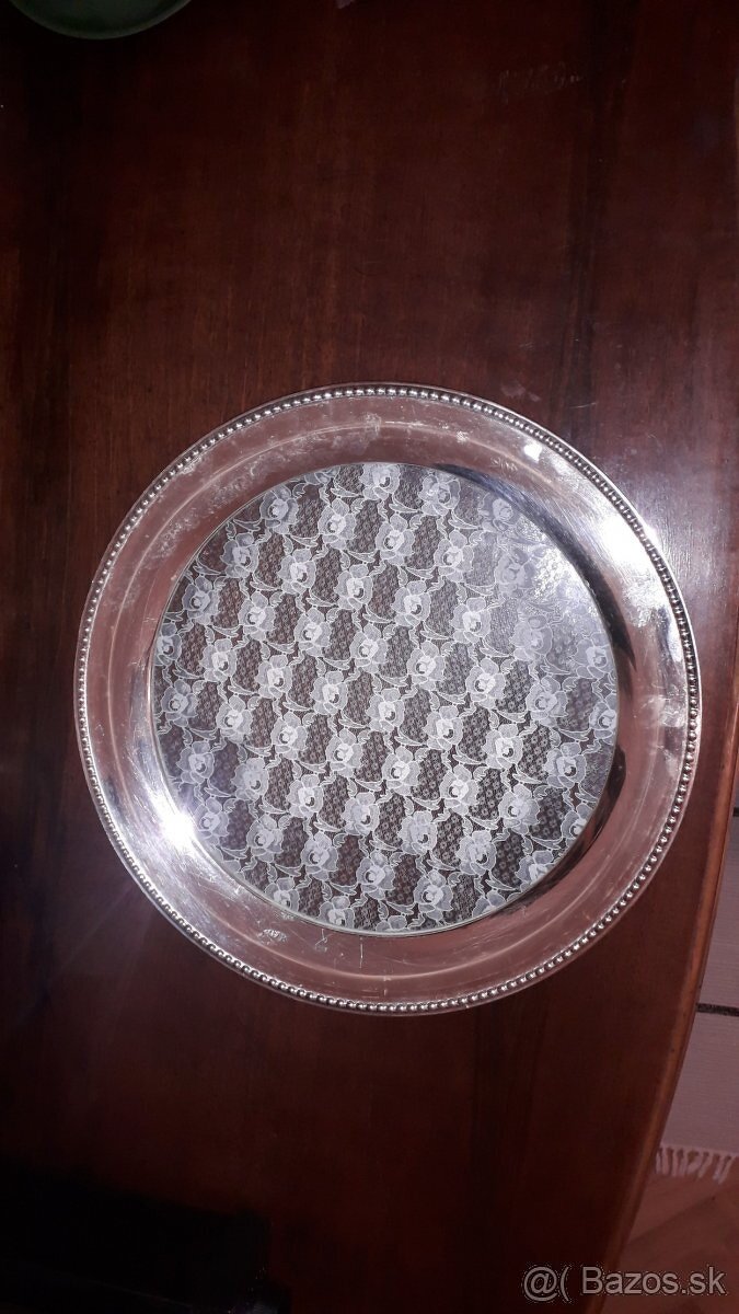 Kovovo sklenená tácňa - 2