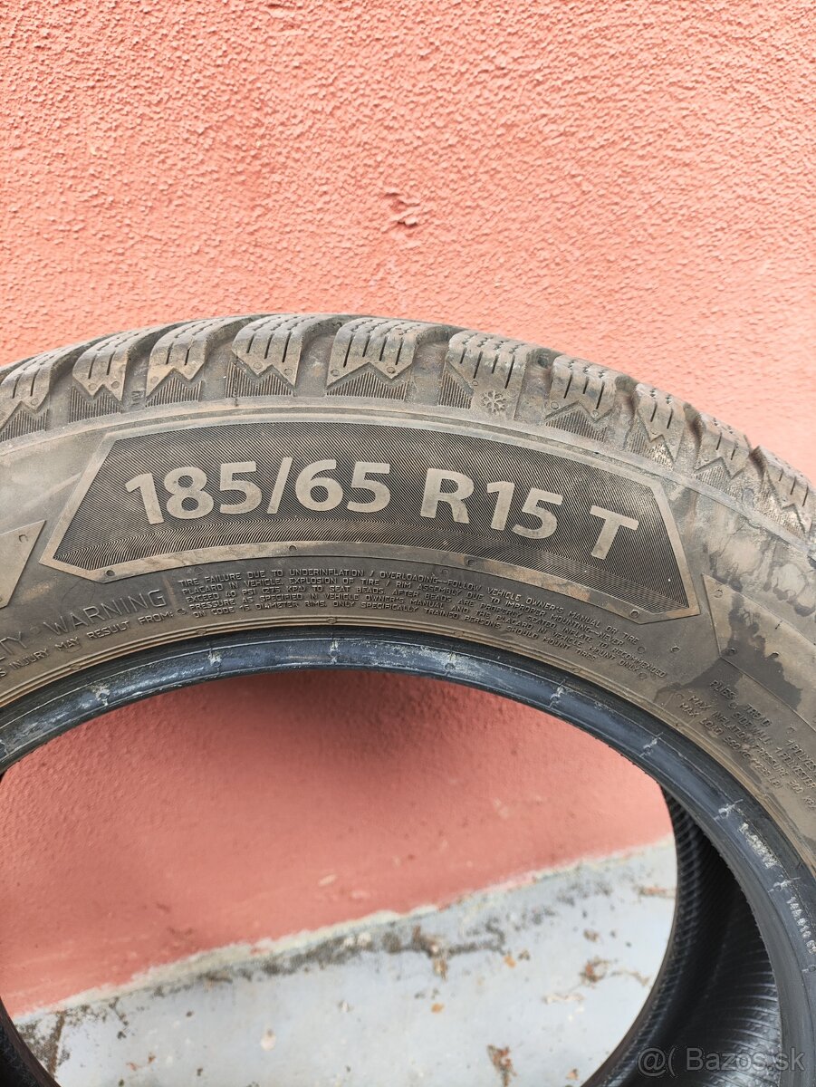 Predám zimné pneu 185/65 /15 - 2