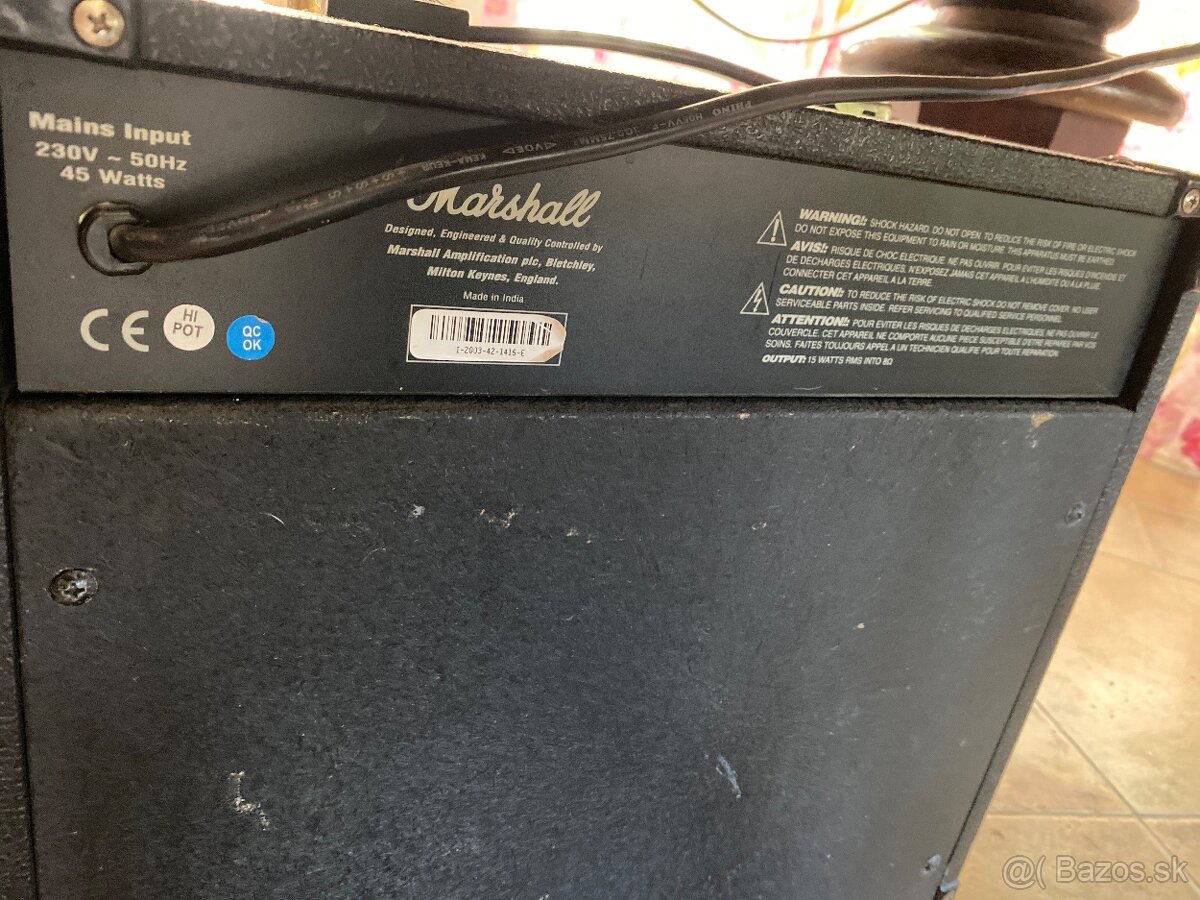Marshall combo MG 15 dfx - 2