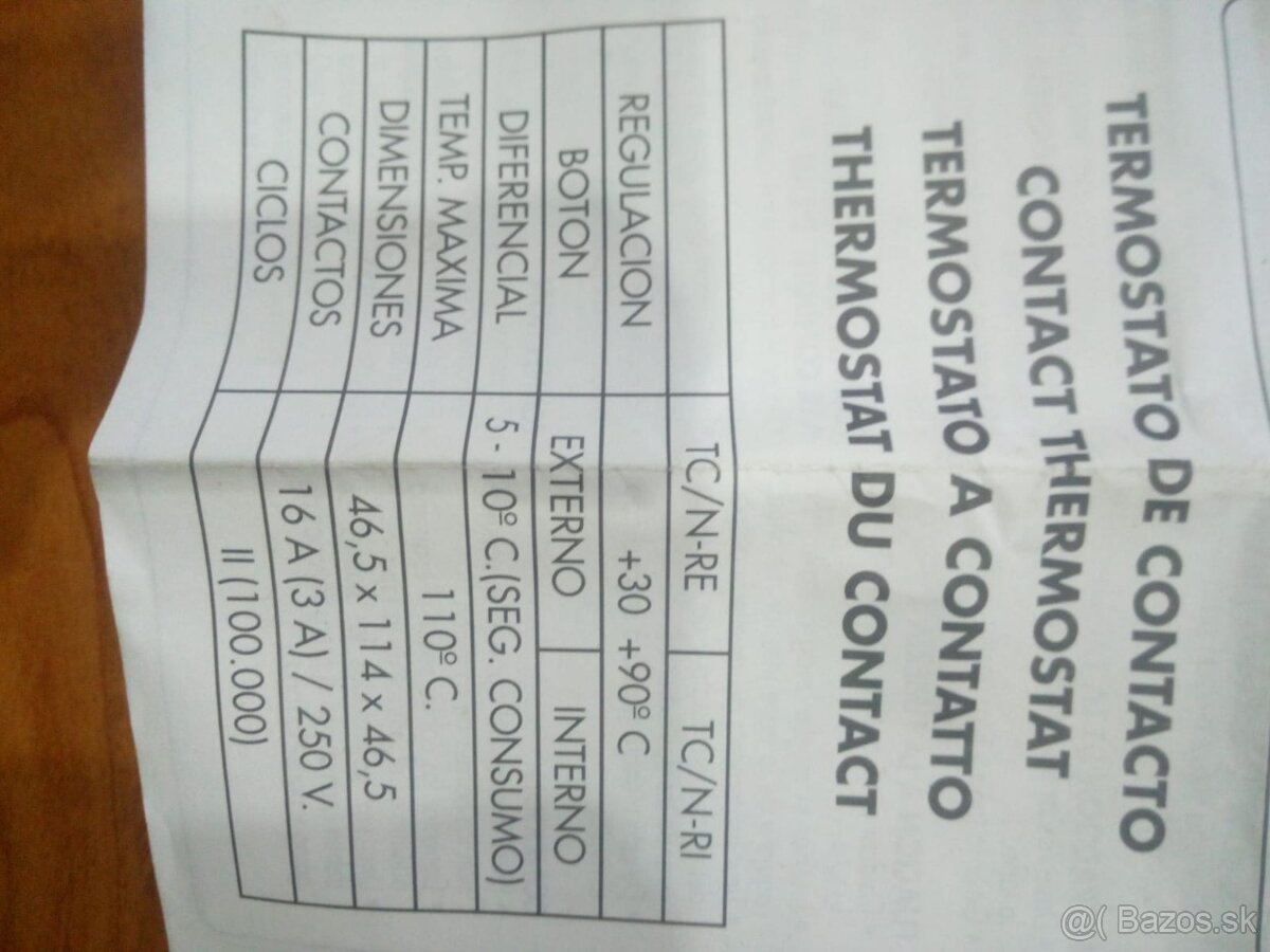 Termostat s regulaciou - 2