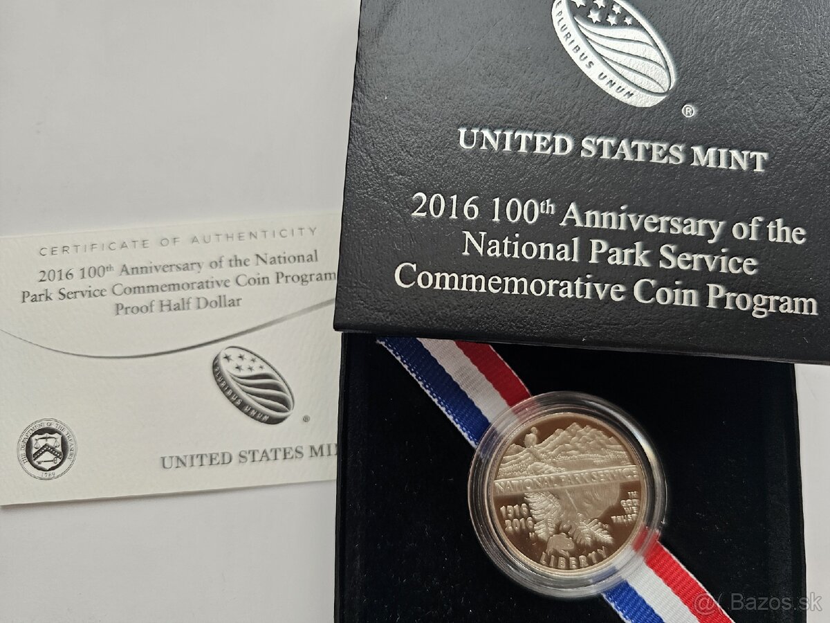 2016 US Mint National park servise Half dollar,Proof - 2