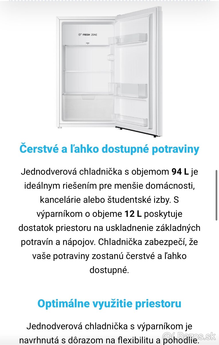 Chladnička s výparnníkom Philco - 2