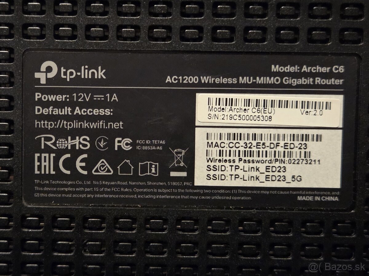 TP-Link Archer C6 AC1200 Gigabit WiFi Router - 2