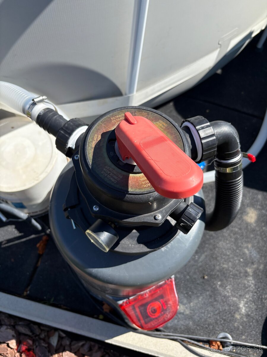 Bazén 3,6m x 1m s filtráciou, vysávačom, plachtou... - 2