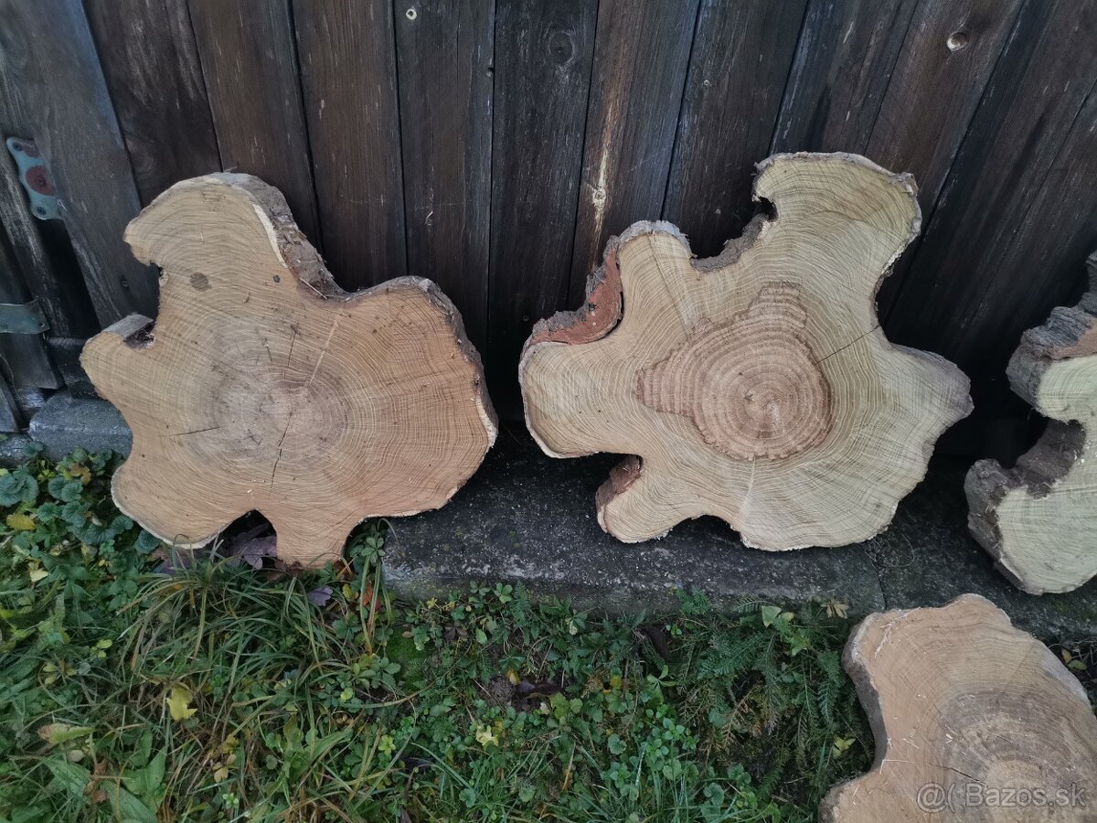 Dekoračné kmeňové drevené pláty - 2