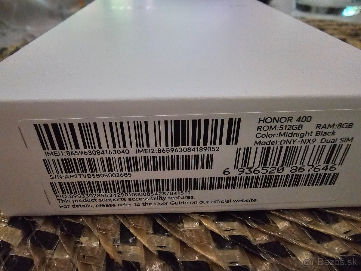Honor 400 5g 8.512g - 2