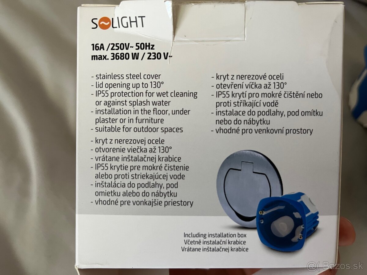 Vstavaná zasuvka solight nova - 2