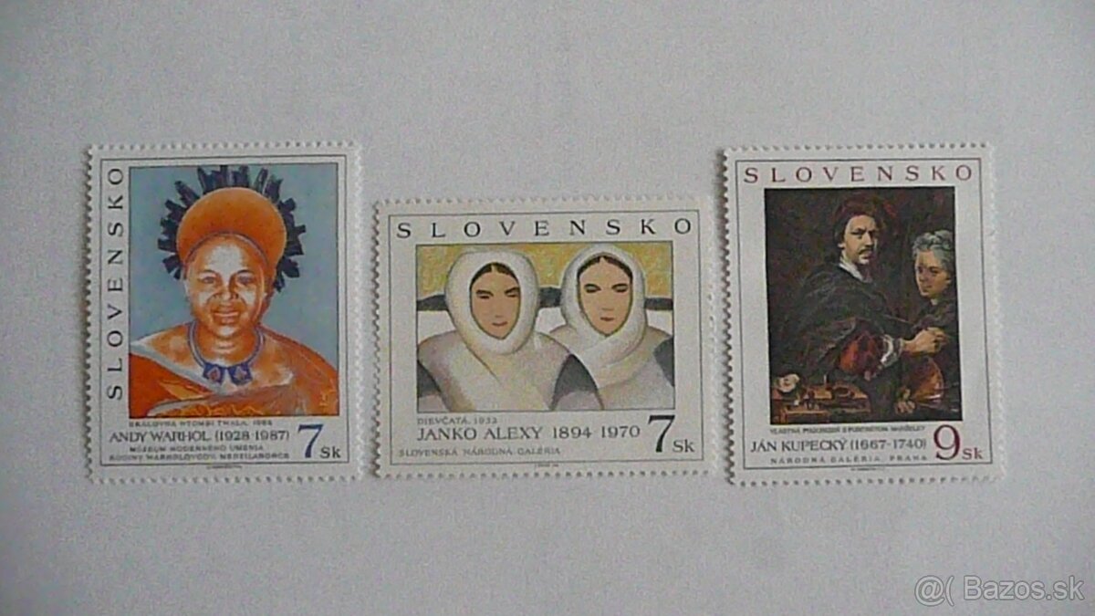 Známky- SLOVENSKO- séria umenie - 2