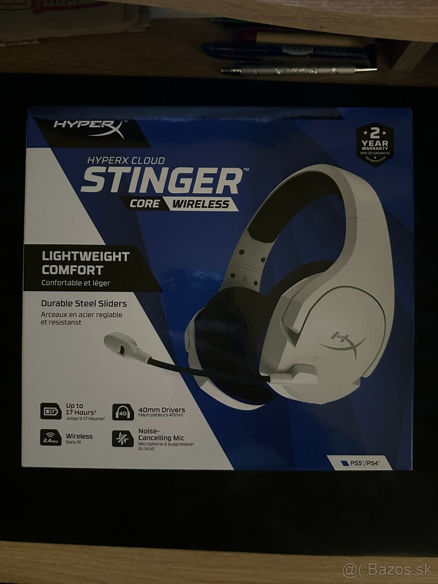 HyperX Stinger Core Wireless PS4/PS5 PC herné slúchadlá - 2