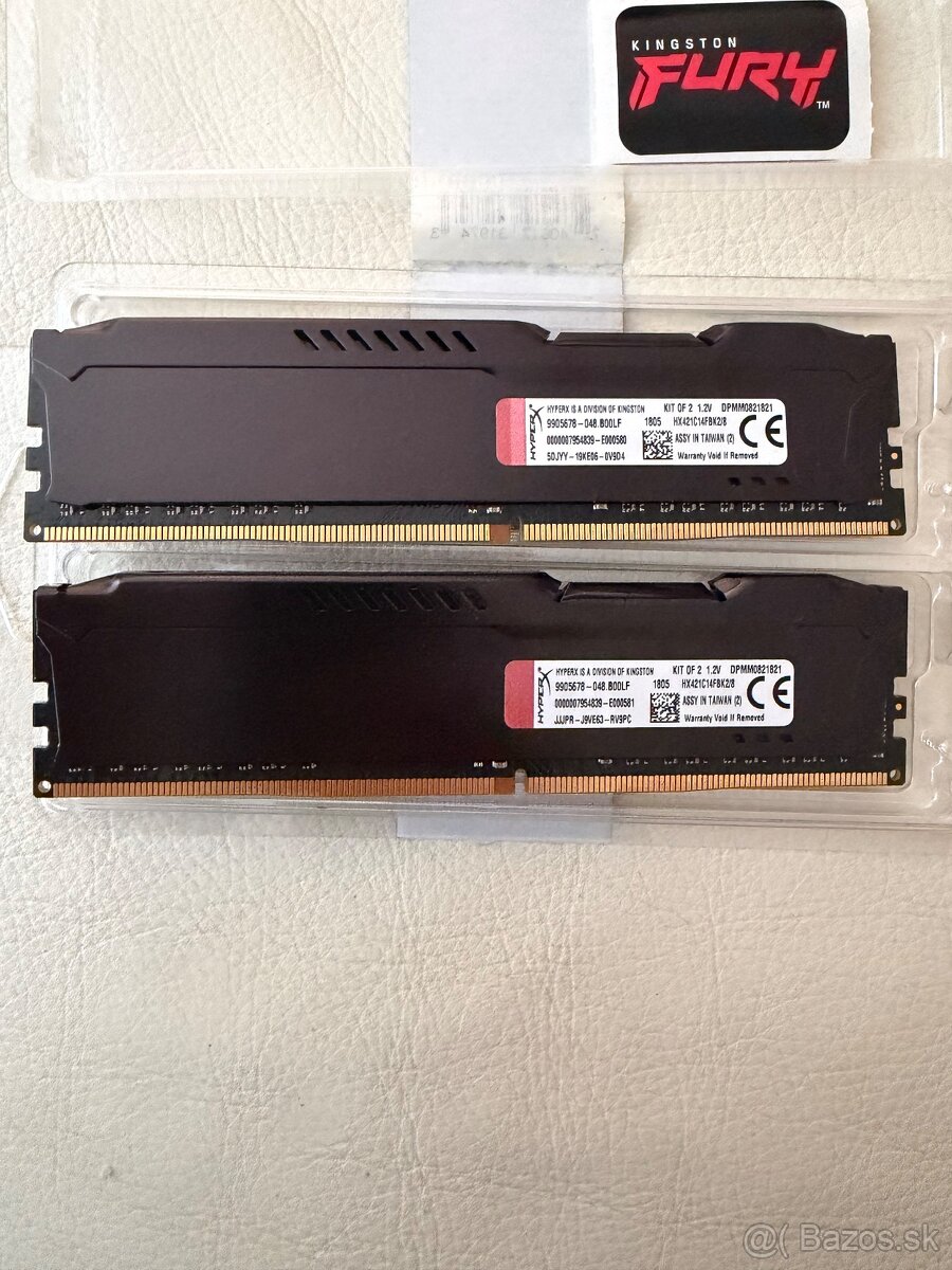 RAM MODUL KINGSTON FURY 2x4 GB DDR4 CL14 - 2
