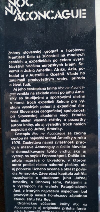 František Kele,  Noc na Aconcague - 2