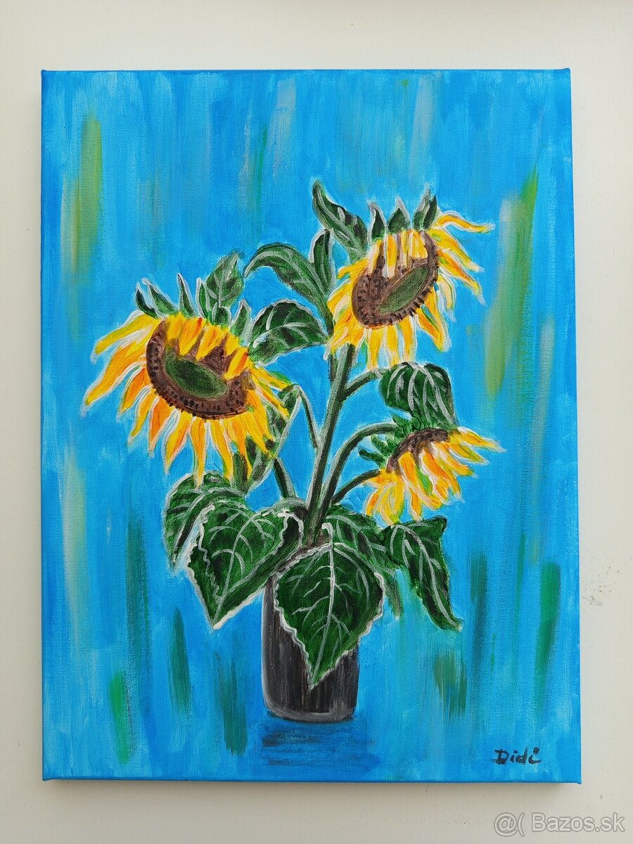 Slunečnice ve váze - 2