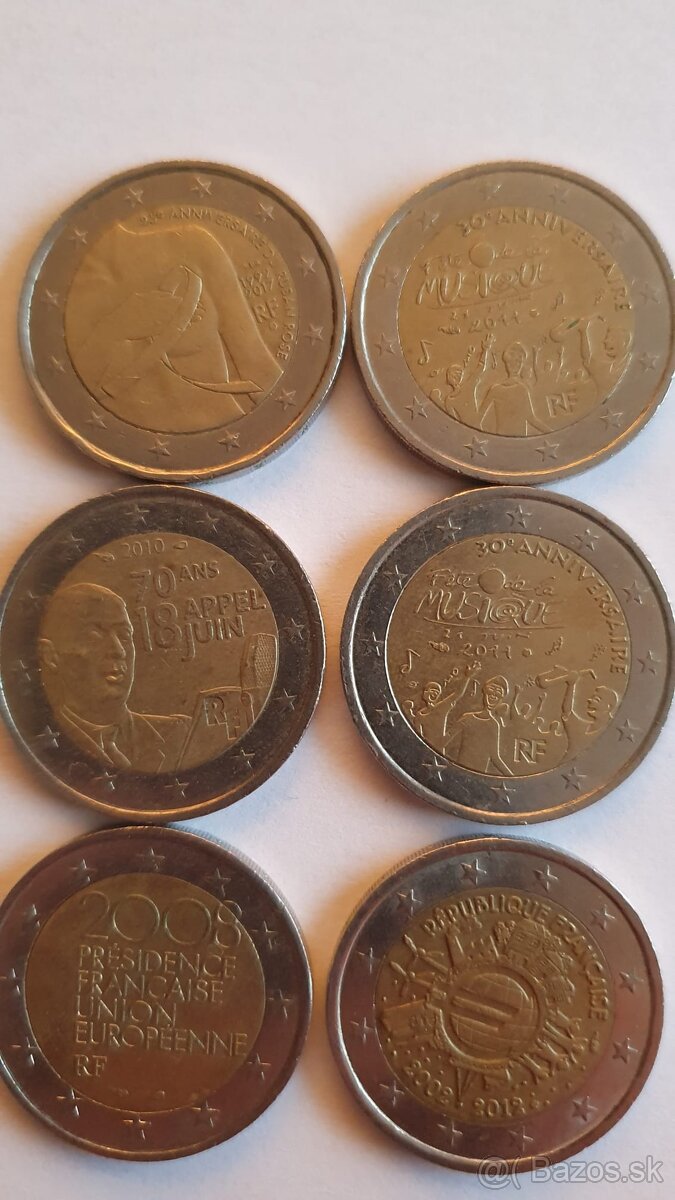 2 eurové pamätné mince - 2