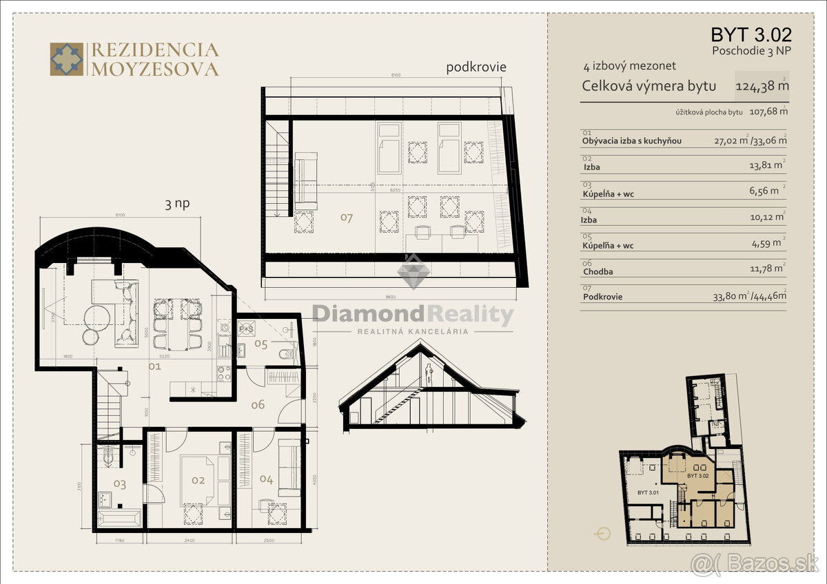 REZIDENCIA MOYZESOVA | 4 IZBOVÝ MEZONET DOKONČENÝ V ŠTANDARD - 2