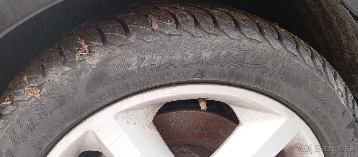 Predám disky Opel Astra H 17" + pneumatiky - 2