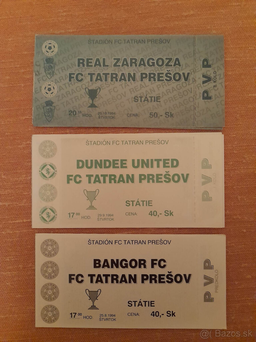 Futbalové vstupenky 1 - 2