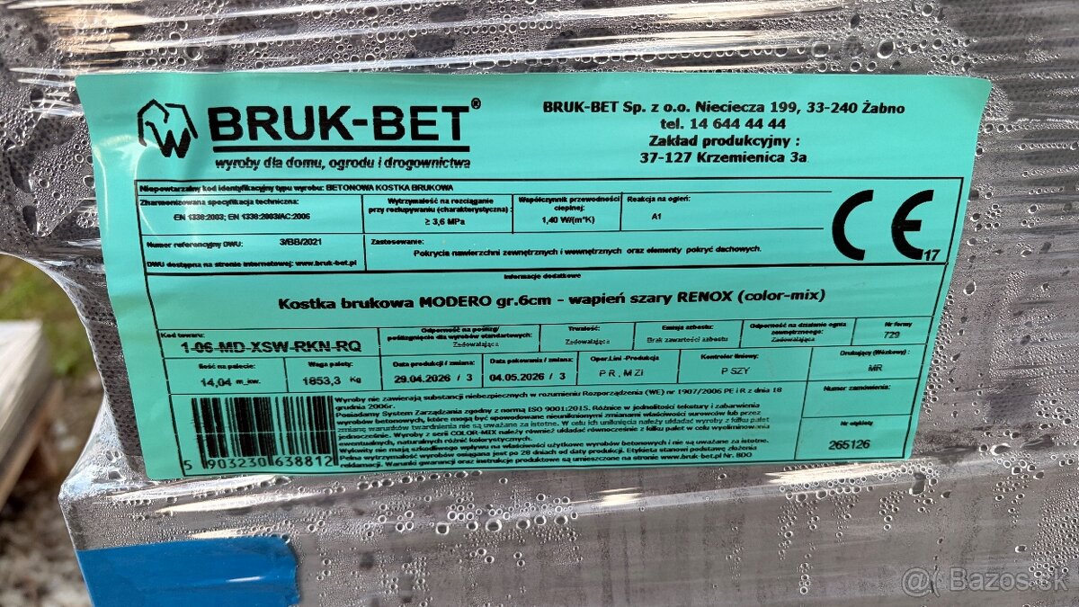 Zámková dlažba BRUK-BET MODERO – 6 cm - 2