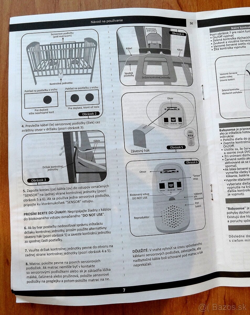 Predám babysense 7 monitor dychu - 2